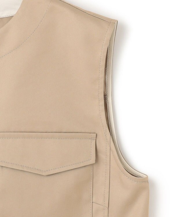 uncrave チノギャバジン ジレブラウス ベージュ