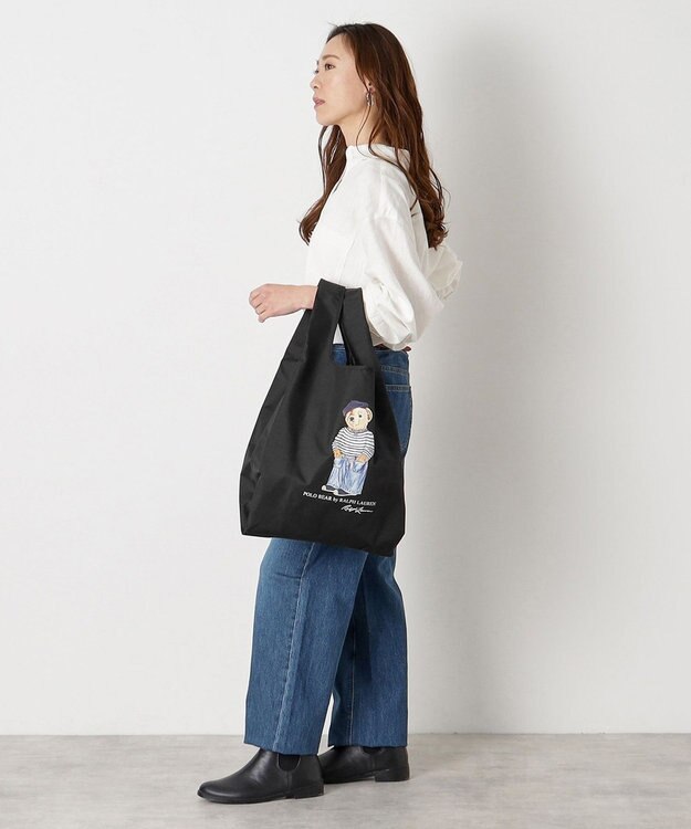 MOONBAT 【2WAY/撥水】POLO RALPH LAUREN フレンチベア ベルト付きレインバッグ ブラック