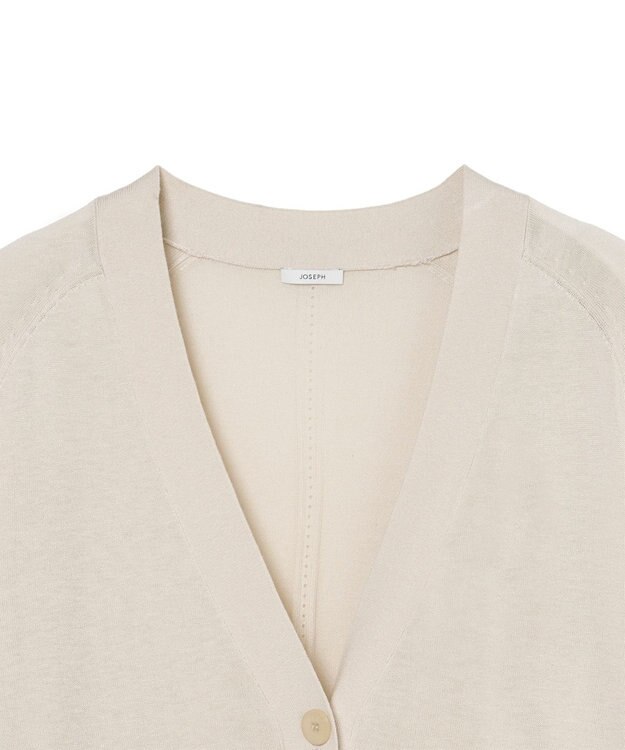 JOSEPH スーパーファインシルク　カーディガン Sandstone