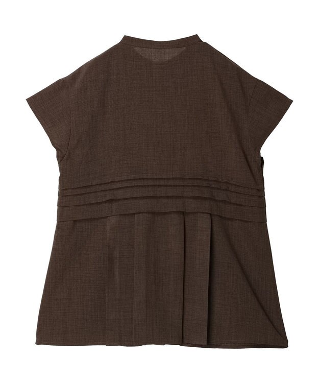 Green Parks プリーツヘムタックチュニック Brown