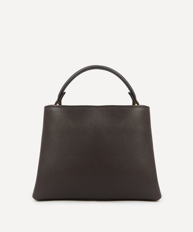 LIBERTY. バーリントン スエード ミニ トップハンドルバッグ ブラウン