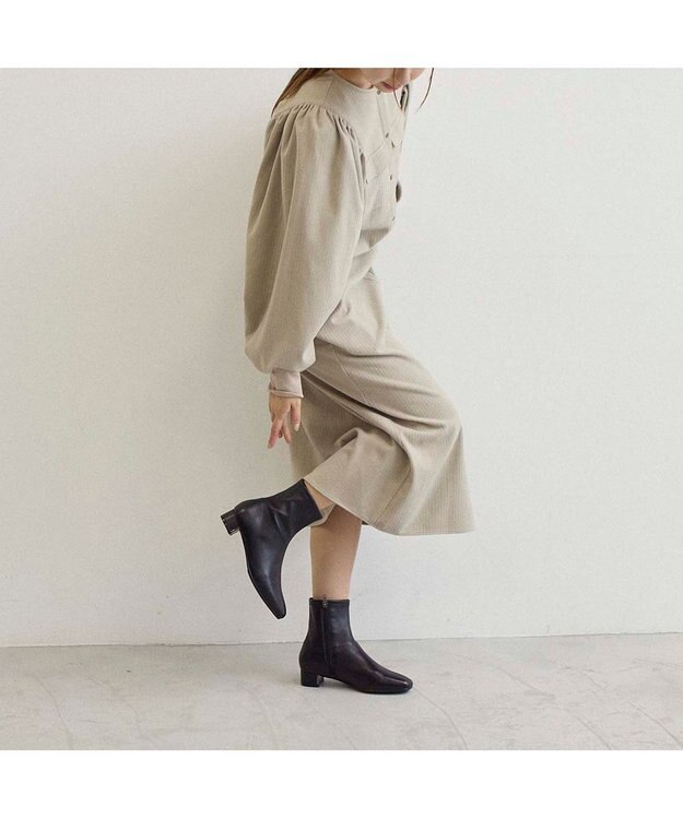 Riz raffinee <Riz raffinee>ストレッチショートブーツ ブラック