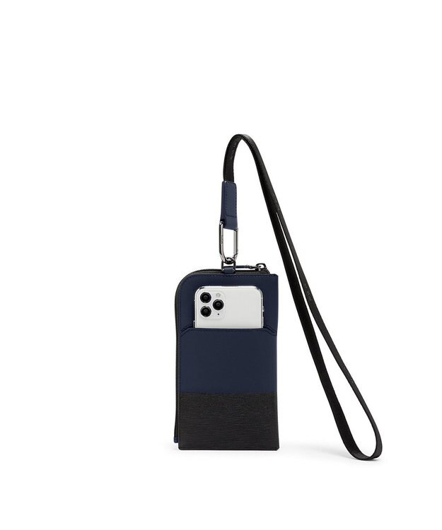 TUMI メンズ  NASSAU SLG カード・ポーチ・ランヤード NAVY/BLACK