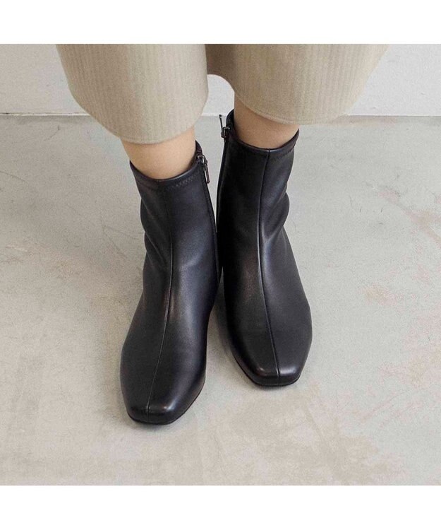 Riz raffinee <Riz raffinee>ストレッチショートブーツ ブラック