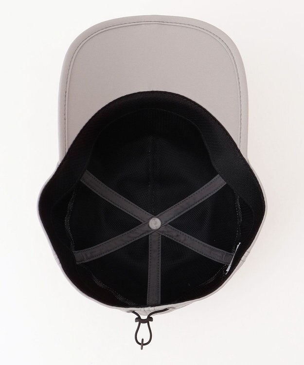 JOSEPH ABBOUD MOUNTAIN 【ECO撥水/耐水性/透湿防水素材/軽量・折り畳み可】 ボイルドポリエステル3レイヤー キャップ ライトグレー系