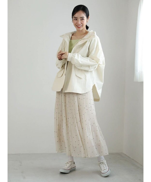 Green Parks 撥水加工　2WAYゆったりブルゾン Ecru