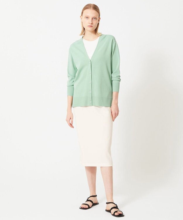 BEIGE， HOLLY / Vネックカーディガン Sage