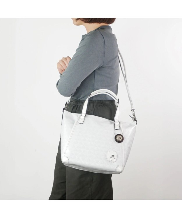 PELLE BORSA 2way トートバッグ Alive アライブ 4412 ホワイト