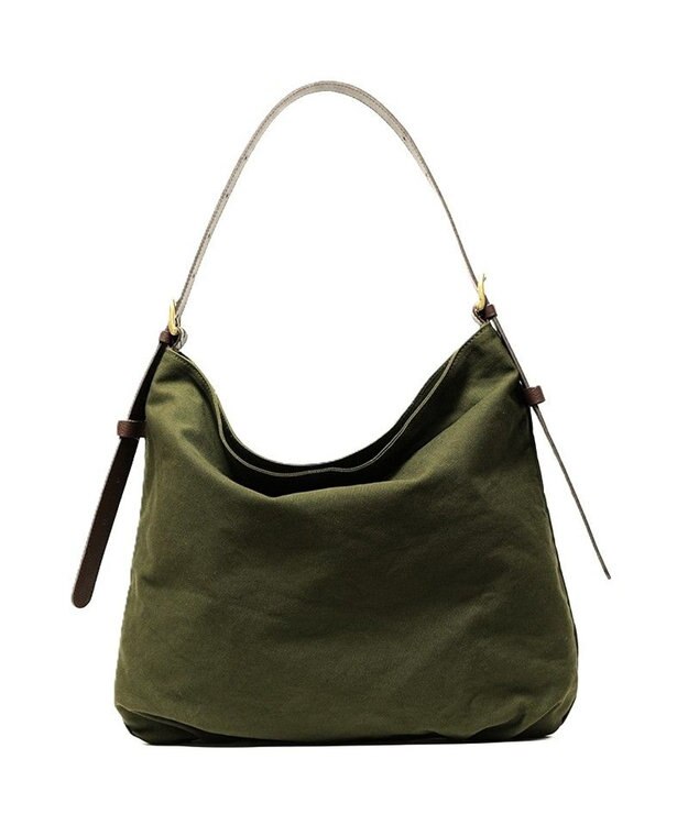 Regalo Felice 【B4サイズまで収納可 / 長さ調整が出来る】ショルダー / REGALO KA(カーキ×革ダークブラウン)