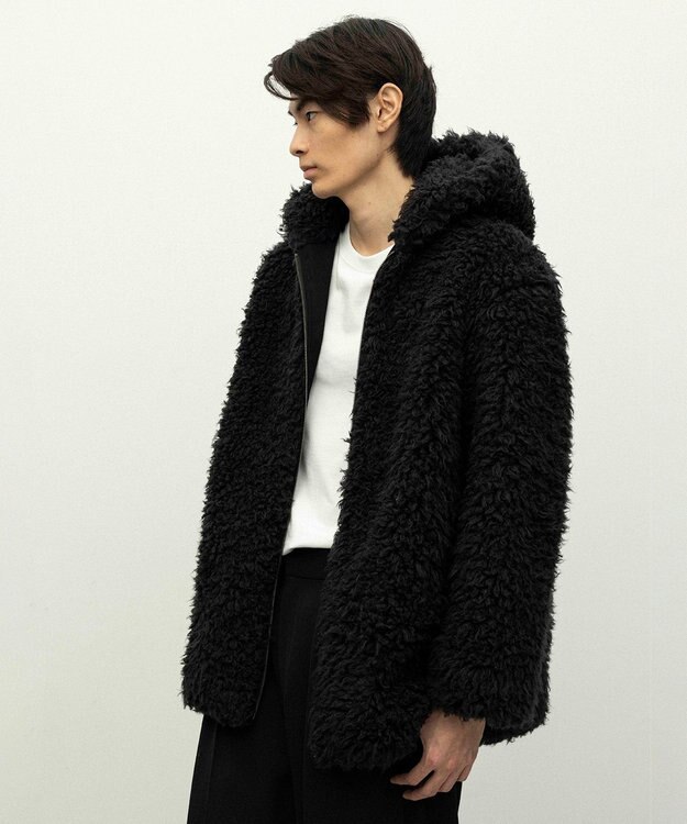 NAVE 【ReNAVE／UNISEX】プードルボア ジャケット ブラック系