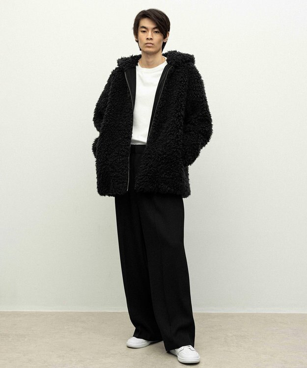 NAVE 【ReNAVE／UNISEX】プードルボア ジャケット ブラック系