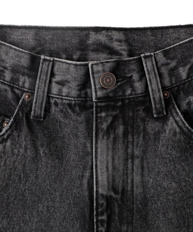 WEGO サイドスリットデニムストレートパンツ ブラックその他