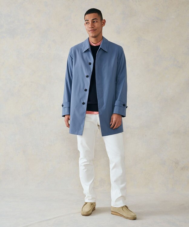 J.PRESS MEN ピケストレッチ スローンデニムス ホワイト系