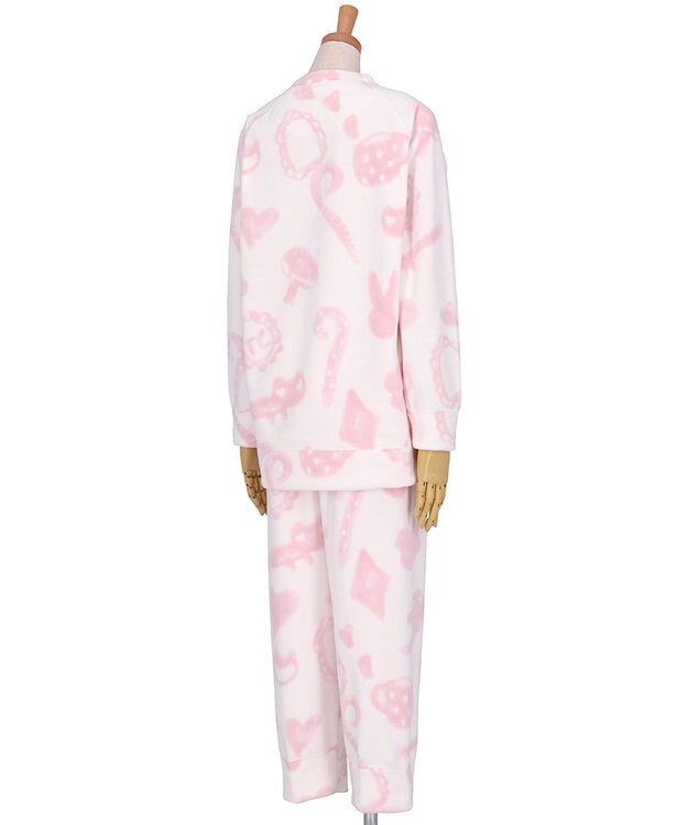 tsumori chisato SLEEP ツモリチサト パジャマ マイクロフリース素材(本体) あったか 長袖 長ズボン レディース UDW403 /ワコール クリーム
