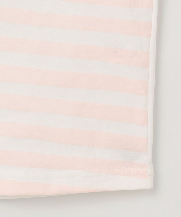 組曲 KIDS 【150-160㎝】【UVケア】グリーンバンド Tシャツ ピンク系1