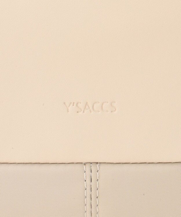 Y'SACCS 【ムック本掲載】ブロックモチーフリュックサック アイボリー