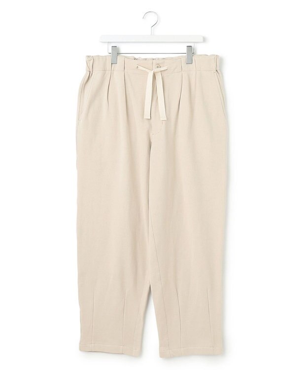 J.PRESS YORK STREET 【UNISEX】裏毛ワイドスウェットパンツ ベージュ系