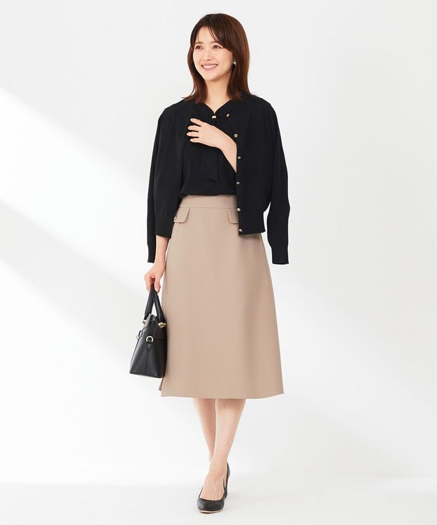 ANY SIS 【洗える】ベーシック カーディガン ブラック