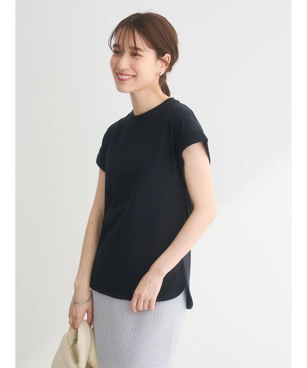 Green Parks ・Ｐｅｔｉｔ　Ｆｌｅｕｒ　リブフレンチＴＥＥ Black