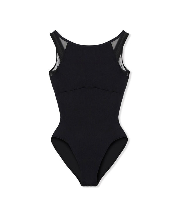 Chacott ノースリーブレオタード ブラック