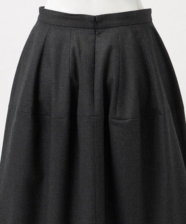 23区 【R(アール)】メリノシアーレイヤード スカート グレー系