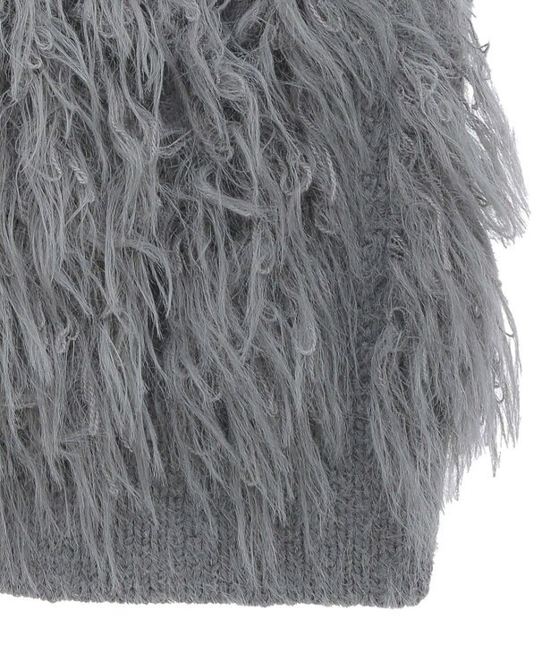 Green Parks フェザーニットベスト Gray