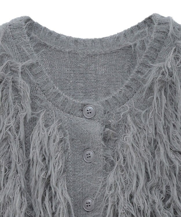 Green Parks フェザーニットベスト Gray