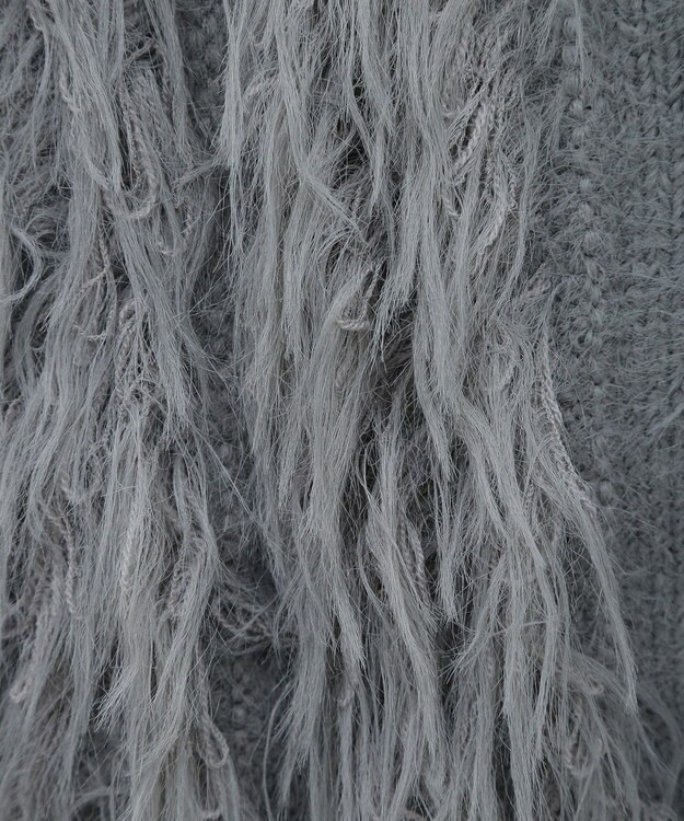 Green Parks フェザーニットベスト Gray