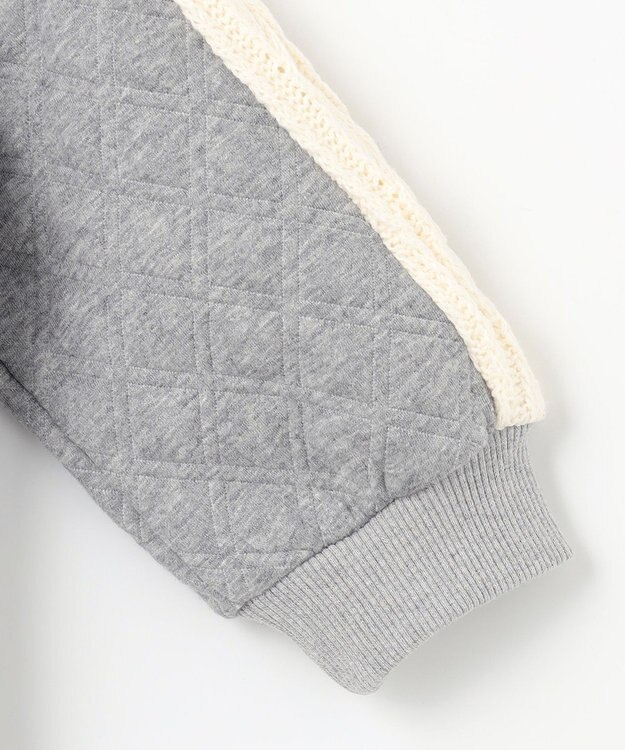 組曲 KIDS 【100㎝】ダイヤキルト ワンピース グレー系