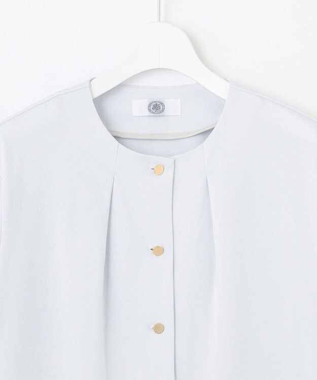 J.PRESS LADIES ハイゲージポンチ カーディガン ライトサックス系