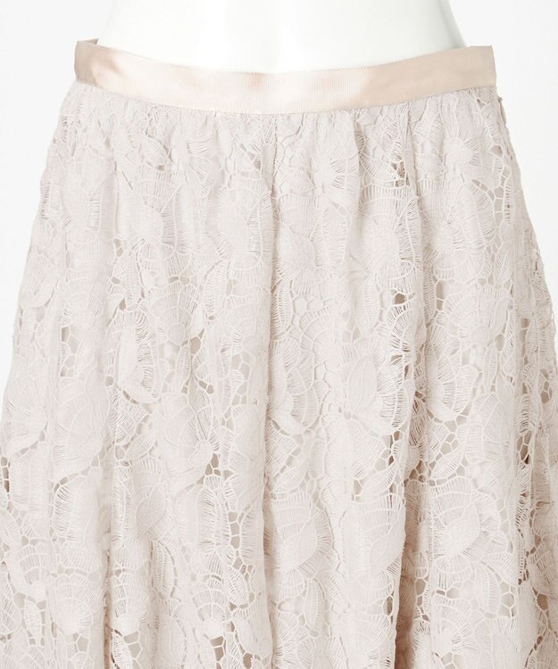 23区 【GOLD LABEL】BROCHEレース フレアスカート ベージュ系