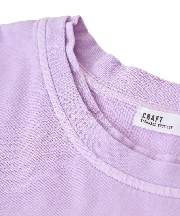CRAFT STANDARD BOUTIQUE レイヤード風ピグメントカットチュニック Lavender