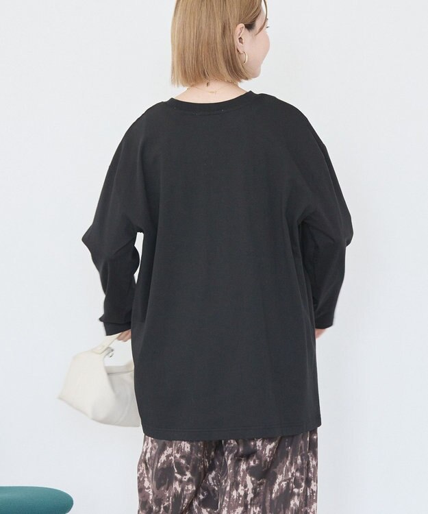 AMERICAN HOLIC カレッジロゴロングTシャツ Black