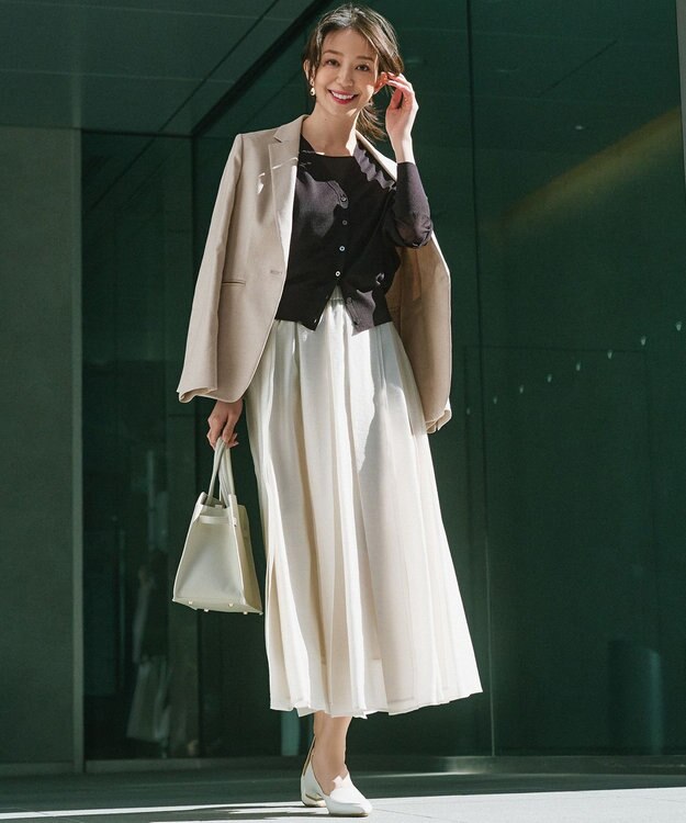 23区 【Oggi5月号掲載】ミスティサテン タンクトップ ダークブラウン系