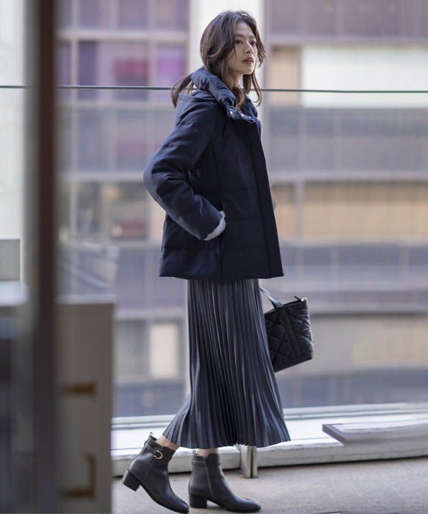 J.PRESS LADIES ベルト ショート ブーツ グレー系