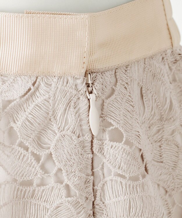 23区 【GOLD LABEL】BROCHEレース フレアスカート ベージュ系