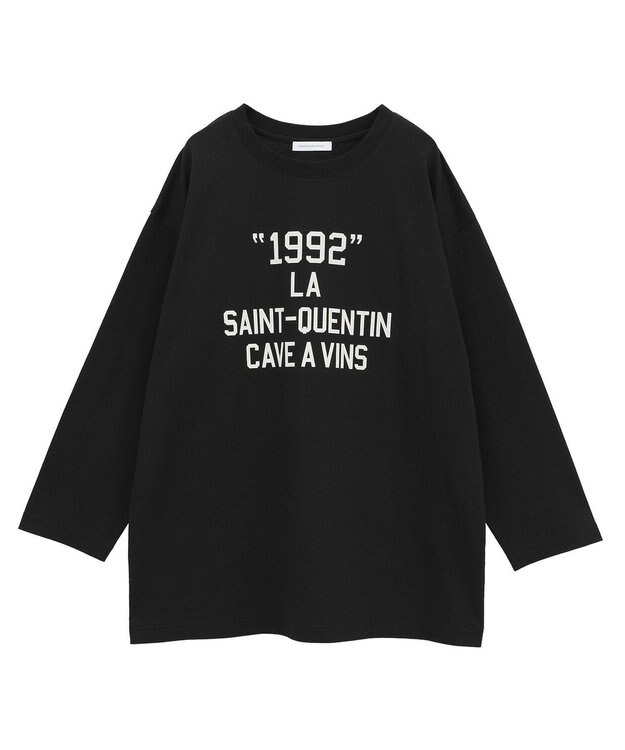 AMERICAN HOLIC カレッジロゴロングTシャツ Black