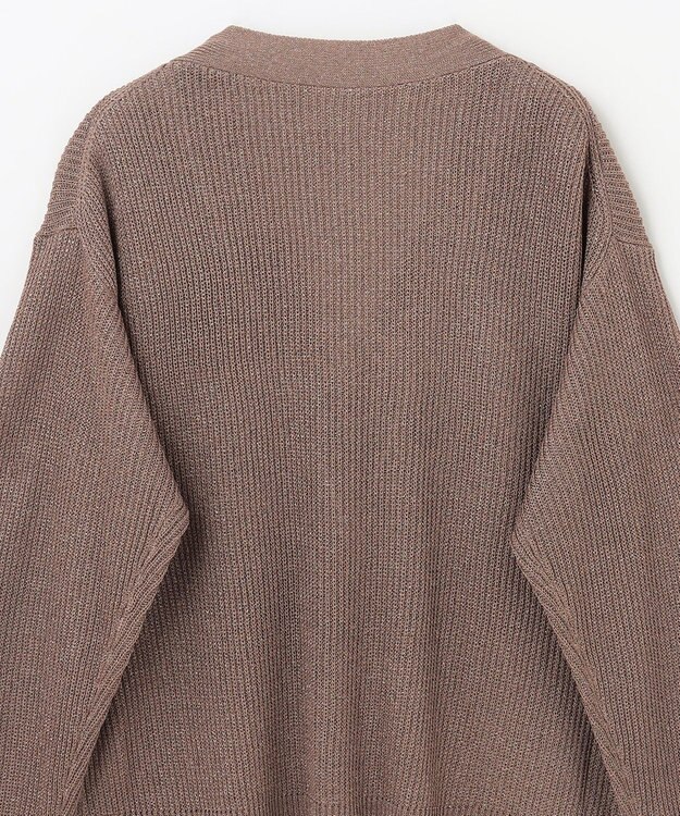 GRACE CONTINENTAL ラメニットカーディガン グレー