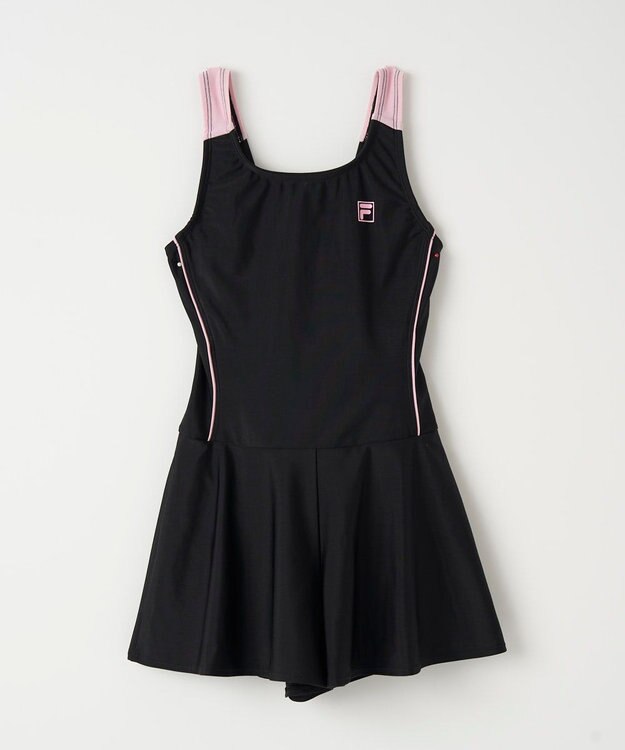OP／FILA 【FILA】スクールワンピース水着 ブラック×ピンク