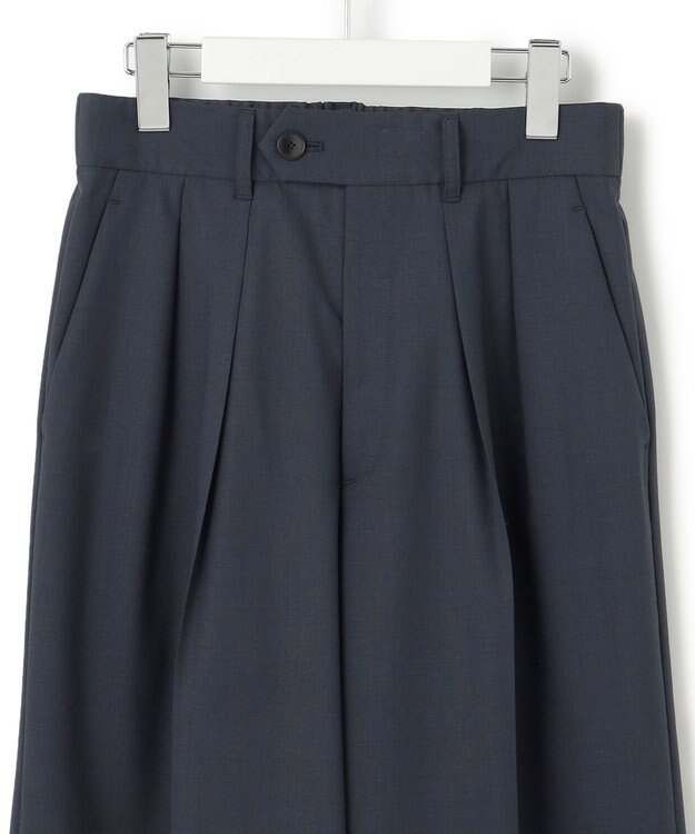 23区 TWマットクロス ワイドパンツ ネイビー系