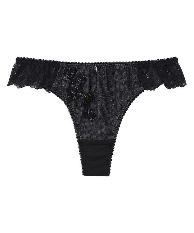 AMPHI Ｔバックショーツ 【stylist 4U スタイリストフォーユー】 BOG300とペア くいこみにくい(バック) ソング ショーツ POG500 アンフィ／ワコール ブラック