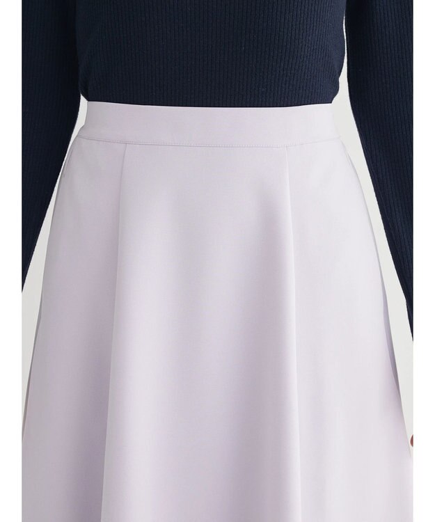 Green Parks 〈選べるきれシル〉フレアロング丈スカート Lavender