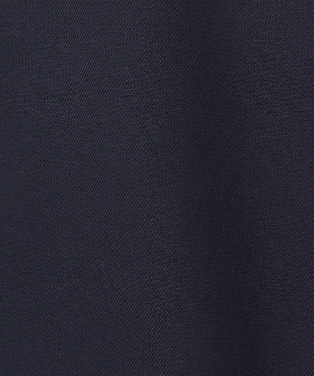 J.PRESS LADIES L 【洗える】シャークスキン セミワイド パンツ ネイビー系