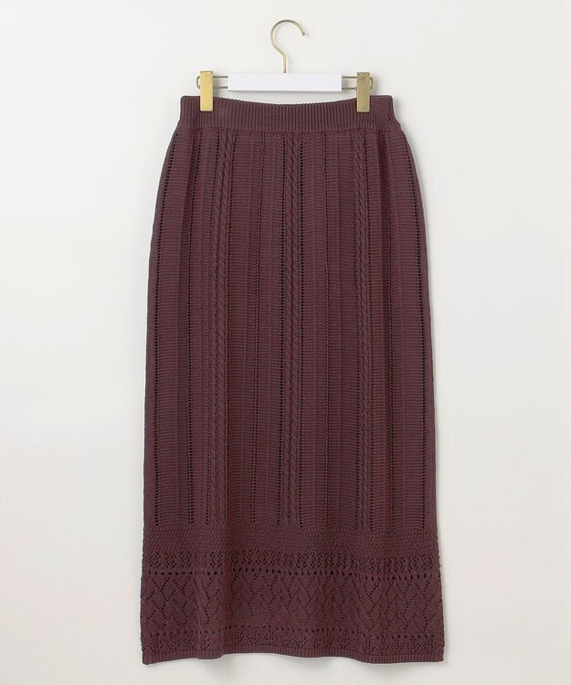 ANY SIS 【2点セット】ニット セットアップ ブラウン