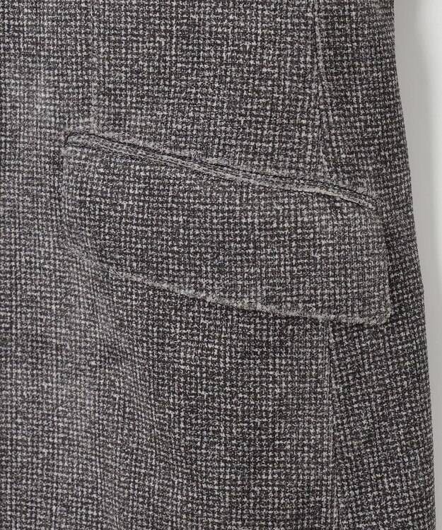 JOSEPH ABBOUD 【キングサイズ・ストレッチ/ソフト/軽量/JAPANファブリック】ストレッチベロア ジャケット ライトグレー系