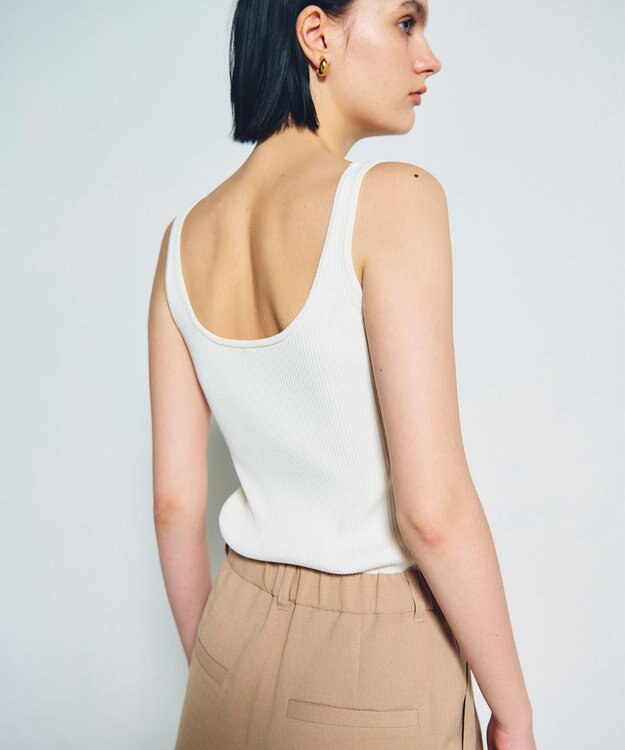 GRACE CONTINENTAL デコルテニットタンク キナリ