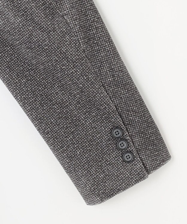 JOSEPH ABBOUD 【ストレッチ/ソフト/軽量/JAPANファブリック】ストレッチベロア ジャケット ライトグレー系