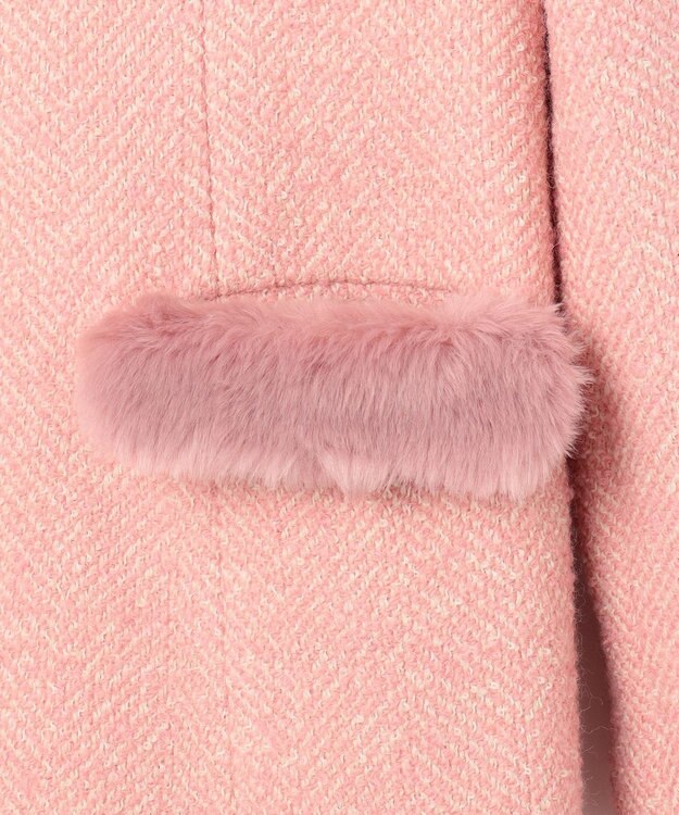 TOCCA 【消臭】SNOWBERRY POCKET TWEED コート ピンク系5
