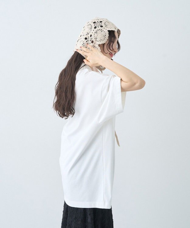 earth music&ecology アソートグラフィックルーズＴｅｅ Off White