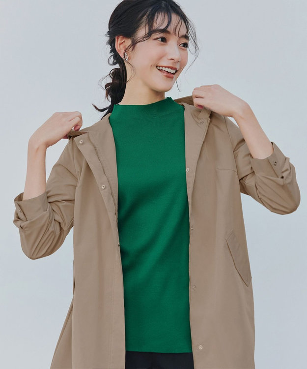 Tiaclasse 【洗える】ハイネックニットプルオーバー グリーン